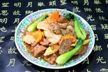 牛肉と野菜のオイスターソース炒め Pork ＆ Vegetables Oyster Sauce Stir-Fry（龍興楼）