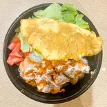 タンドルー焼チキンオーバーライス 目玉焼き乗せ 【Tandori Chicken Over Rice with Fry Egg】(チキンオーバーライス&丼日吉店 【DS OVER RICE & BOWL】)