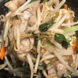 豚バラともやし炒め（中華家 隆華）