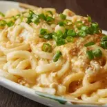 肉みそジャージャーうどん（手羽夢中）