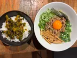 台湾まぜそば+高菜ごはんセット（台湾まぜそば 麺屋イッショウ）