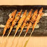 海老の串焼き6本セット【塩】(大衆酒場 鳥さむらい 新宿三丁目店)