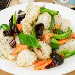 松笠イカの黑胡椒炒め（七左食堂）