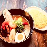 シーフードと10種の野菜カリー(スープカリー専門店 札幌ドミニカ 銀座店)