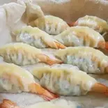 [期間限定]自家製大海老焼き餃子（みかね中華食堂）