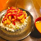 豚カツピラフ(味噌汁付き)（スタミナ肉飯）