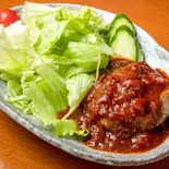 ハンバーグ（居酒屋まつだ）