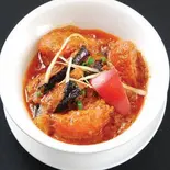 茄子トマトカレーセット【NASU TOMATO CURRY SET】（本場のインド料理JUNTARA上板橋店）