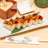 焼穴子押寿司 Grilled Conger Eel Pressed Sushi(回転寿司力丸 神戸元町店)