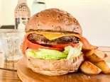 ベーコンチーズバーガー(フライドポテト付)（Blue Green BURGER 市川店）