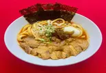 チキンカレーうどんゆで卵と木耳と韓国のりのせ（鶏白湯ラーメン 鳥やま）