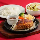 ぎゅう丸手仕事ハンバーグMサイズ(200g)ライス付き（手仕事ハンバーグ ぎゅう丸 春吉店）