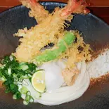 海老天おろしぶっかけ(温 冷)（おうどん処たべよし）