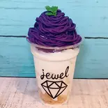 紫芋モンブランソフト（Jewel クレープ・アイス専門店）