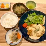 自家製タルタルソースのチキン南蛮定食（おむすび酒場えのま 藤崎駅前店）