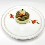 ヤギの肉お茶サラダ Goat meat tea salad（XYLOアジアンエスニック）