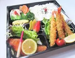 エビフライと鮭の幽庵焼弁当（味波押切店）