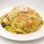 五目焼きビーフン Fried Rice Noodles with Various Vegetables, Seafood and Meat（中華料理 華景園）