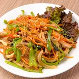 【一品人気No.2】チャプチェ(韓国はるさめ) Japchae (Korean Glass Noodles)（プンキッチン真田山）
