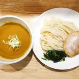 カレーつけうどん(薬味ネギ、ほうれん草、豚肉1枚)（熟成カレーうどん咖哩庵 足立店）