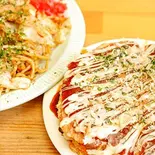 豚玉+焼きそばセット（たこ焼き・お好み焼き す～さん）