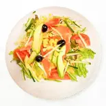 サーモンアボカドサラダ Salmon avocado salad（アジアンオーシャン）