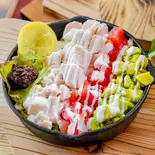 鶏胸肉のチキンオーバーライス ホットチリ&ヨーグルトソース(Vendor of NewYork ベンダーオブニューヨーク)