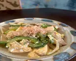 自家製チャーシューのゴーヤーチャンプルー（琉球中華食堂ホットボックス）