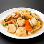 ホタテのXO醤炒め(龍城飯店)