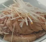 蒸し鶏のネギソース（本格中華料理 東盛軒）
