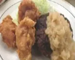 おろしハンバーグと唐揚げ定食（ごはん家田島）