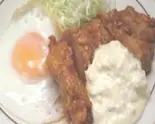 チキン南蛮と目玉焼き定食（ごはん家田島）