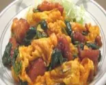 若鶏と玉子のチリソース炒め定食（ごはん家田島）