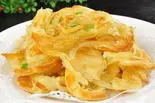 ネギ入り焼きパン(葱油饼)(台湾無骨香脆鶏柳)