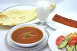 おひとり様1カレーセット1 curry Seek Kebab (2 p)salad, lassi Nan or Rice set（スターケバブインドカレーハラル専門店）