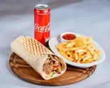 選べる ケバブラップ セット+kebab wrap Potato fries+Coca Cola（スターケバブインドカレーハラル専門店）