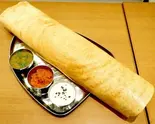 プレーンドーサPlain Dosa with Sambar ＆ Coconut Chutney（スターケバブインドカレーハラル専門店）