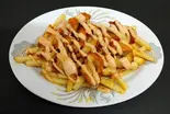 チキンティッカフライドポテト CHICKEN TIKKA FRIES（スターケバブインドカレーハラル専門店）