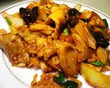 キムチと豚肉炒め(辣白菜炒肉)（中華居酒屋 暉記）