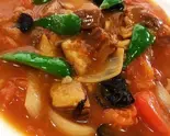 牛バラ肉とトマト煮込み(牛腩番茄)（中華居酒屋 暉記）