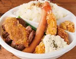 ミックスグリルステーキ100g弁当（1ポンドのステーキハンバーグタケル 西中島店）