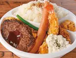 ミックスグリルハンバーグ弁当（1ポンドのステーキハンバーグタケル 西中島店）