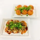たこ焼き定番あっさりソース＆牛すじ焼き岩塩とごま油（ふぅちゃん）