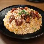 牛中落ちカルビチャーハン 肉ダブル≪2484≫（チャーハン 皇王 博多店）