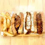 ● 【カテゴリー内 人気No.1】三元豚ロースカツ(200g！！！)サンド・ポテトセット（カツサンドのお店 キッチン88）