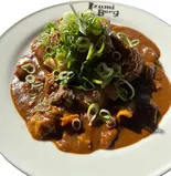 こぼれ牛すじカリー（【menu限定価格商品あり】カリーWEST百名店2020 いずみバーグ 御幣島店）