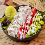 鶏胸肉のチキンオーバーライス スパイシーエキゾチック&ヨーグルトソース(Vendor of NewYork ベンダーオブニューヨーク)