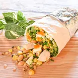 【美肌効果】クリーミークランチサラダブリトー【Beautiful Skin Effect】 Creamy Crunch Salad Burrito（チョップドサラダ専門店 フィットグリーン 新宿 Chopped Salad FitGreen Shinjuku）