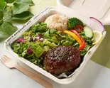 特製和風ダレ 牛100%ハンバーグ  Japanese style sauce Hamburger（ヘルシー＆グリル マドズ 神田淡路町店）