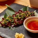 馬レバ刺し弁当(特製ダレ付き)(馬肉特急【ウマキチ】都立家政店)